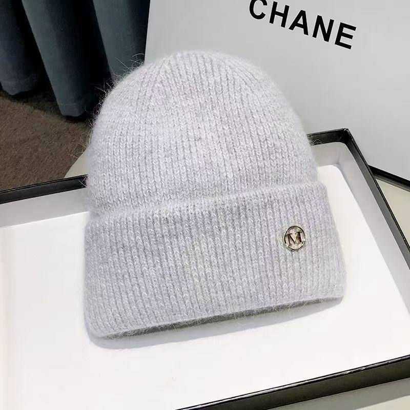 Мужская зимняя ветрозащитная, холодостойкая и теплая шерстяная вязаная шапка супертолстая утолщенная шапка-бини для большой окружности головы