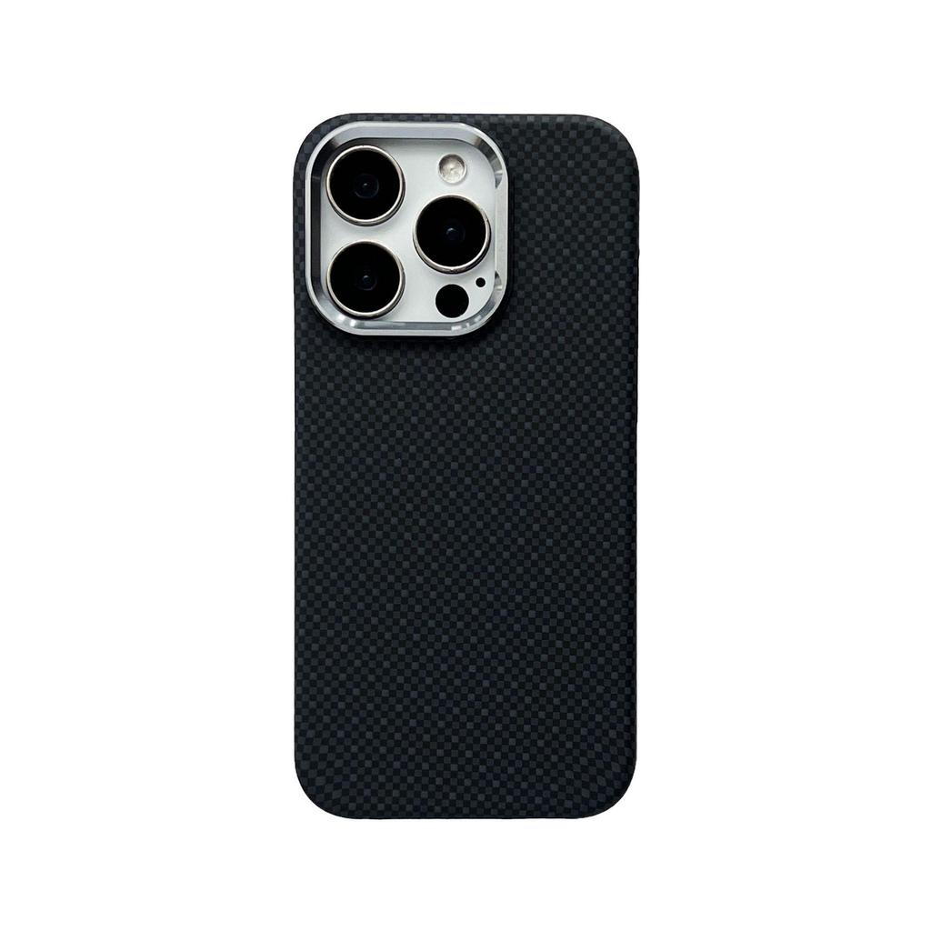 Ультратонкий чехол для iPhone 17 Air из углеродного волокна и кевлара для iPhone 17 Pro/Pro Max с текстурой из арамидного волокна