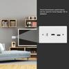 Бытовая панель интерфейса CAT6 HDMI USB3.0 с зажимом на настенной пластине, стандарт США