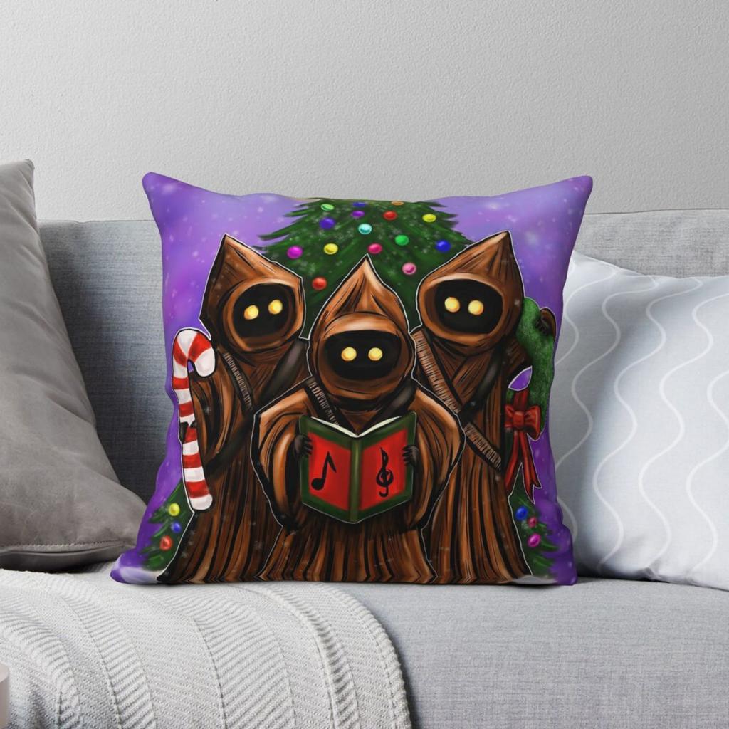 Jawa Holiday Season Pillowcase Polyester Linen Velvet Pattern Zip Decorative Pillow Case Home Cushion Cover
