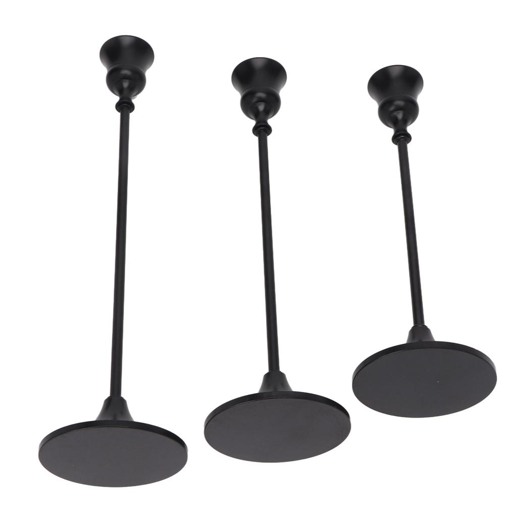 Металлический подсвечник в стиле ретро, изысканные черные конические подсвечники для настольного камина