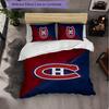 Montreal Canadiens Pattern Microfiber 3Pcs Bedding Set Decor Duvet Cover Set For Bedroom Home Use