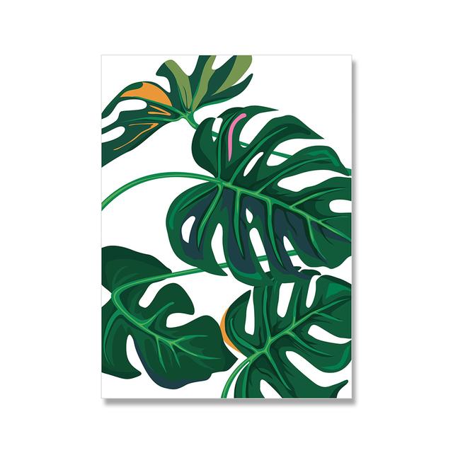 Ленивый, пантера, леопард, жираф, джунгли, скандинавские постеры и принты, листья монстров, настенная живопись на холсте, картины для гостиной