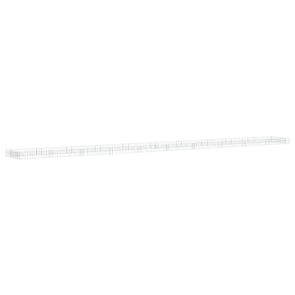 Vidaxl Podwyższona Donica Gabionowa, Galwanizowana Stal, 1000X100X20Cm