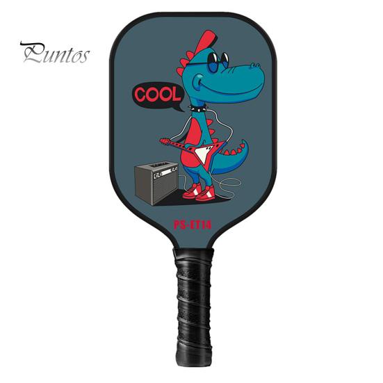 Детское весло для пиклбола с мультяшным принтом, легкая стекловолоконная детская ракетка для пиклбола, аксессуары для пиклбола, подарок на день рождения