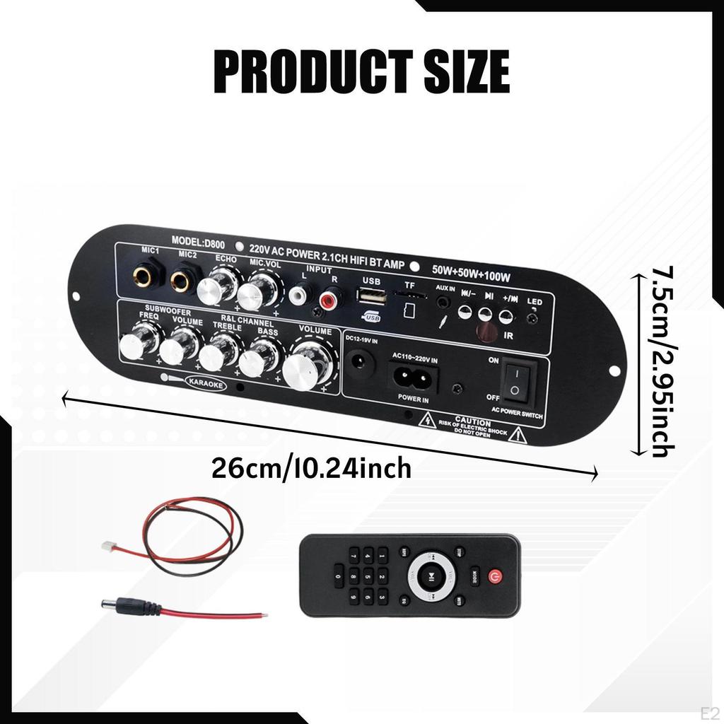 Цифровая плата усилителя мощности Универсальная DIY Акустическая система Динамик Аудиоприемник 2.1 для USB