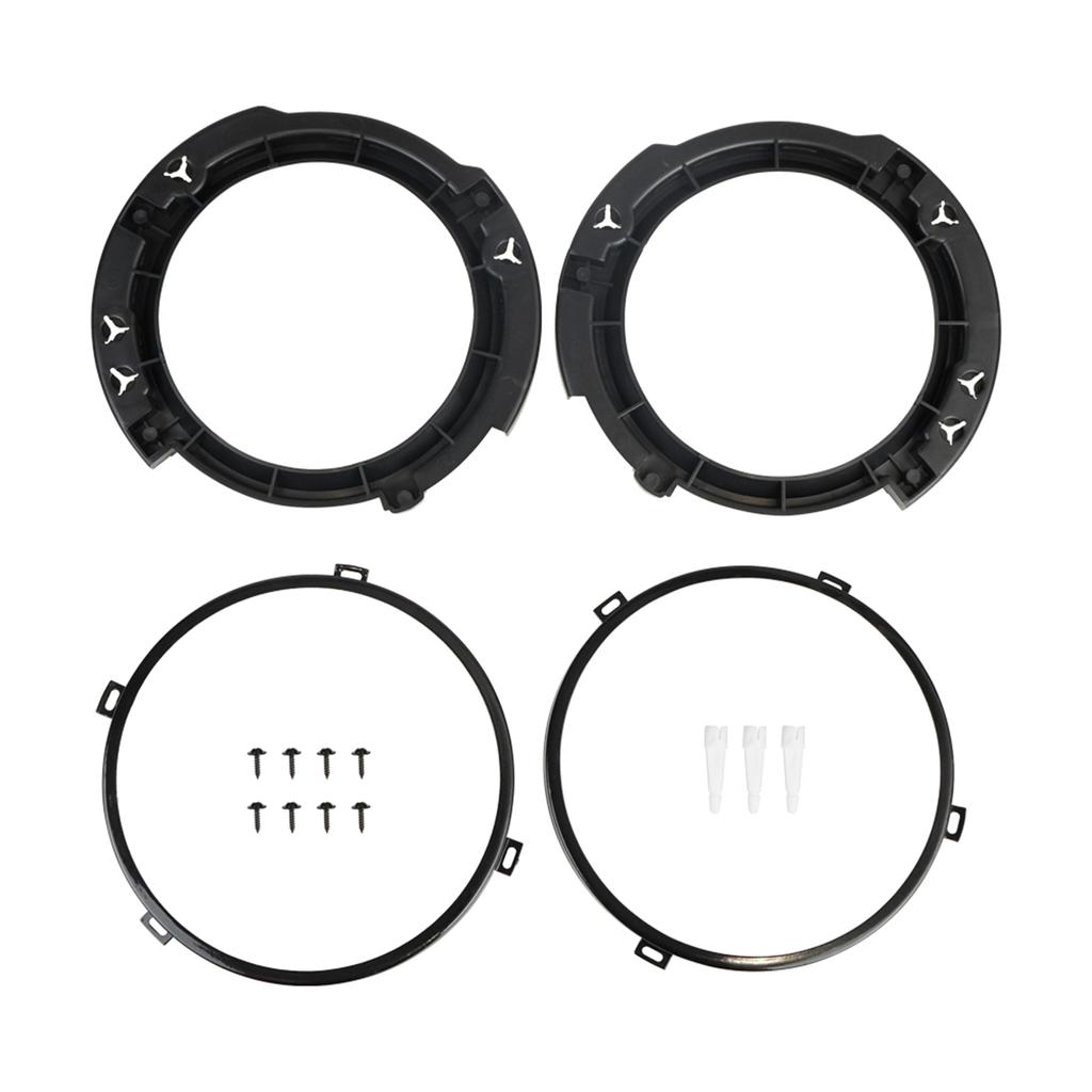1 Pair Headlight Mounting Bracket Ring Set 7 Inch Replacement for Jeep Wrangler JK 2007-2017