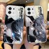 Чехол для телефона Jujutsu Kaisen Сатору Годжо Аниме Градиентный для Redmi Note13 12 11 10 9 ProPlus 13C 12C 10C 9C A2 A1 Жесткий Нескользящий Чехол