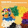 WYSWYG 1200 pieces mainstream brand blocks fully compatible classic building toy basic 10 colors 14 shapes suitable ages 6 up