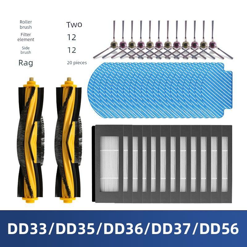 Applicable to Ecovacs DD35/56/33/37 Sweeping Robot Side Main Rolling Brush Rag Haipa Filter Accessories