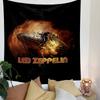 Led Zeppelin Band Poster Tapestry Wall Hanging, Classic Rock Music Art, Retro Wall Decor for Bedroom Living Room Man Cave