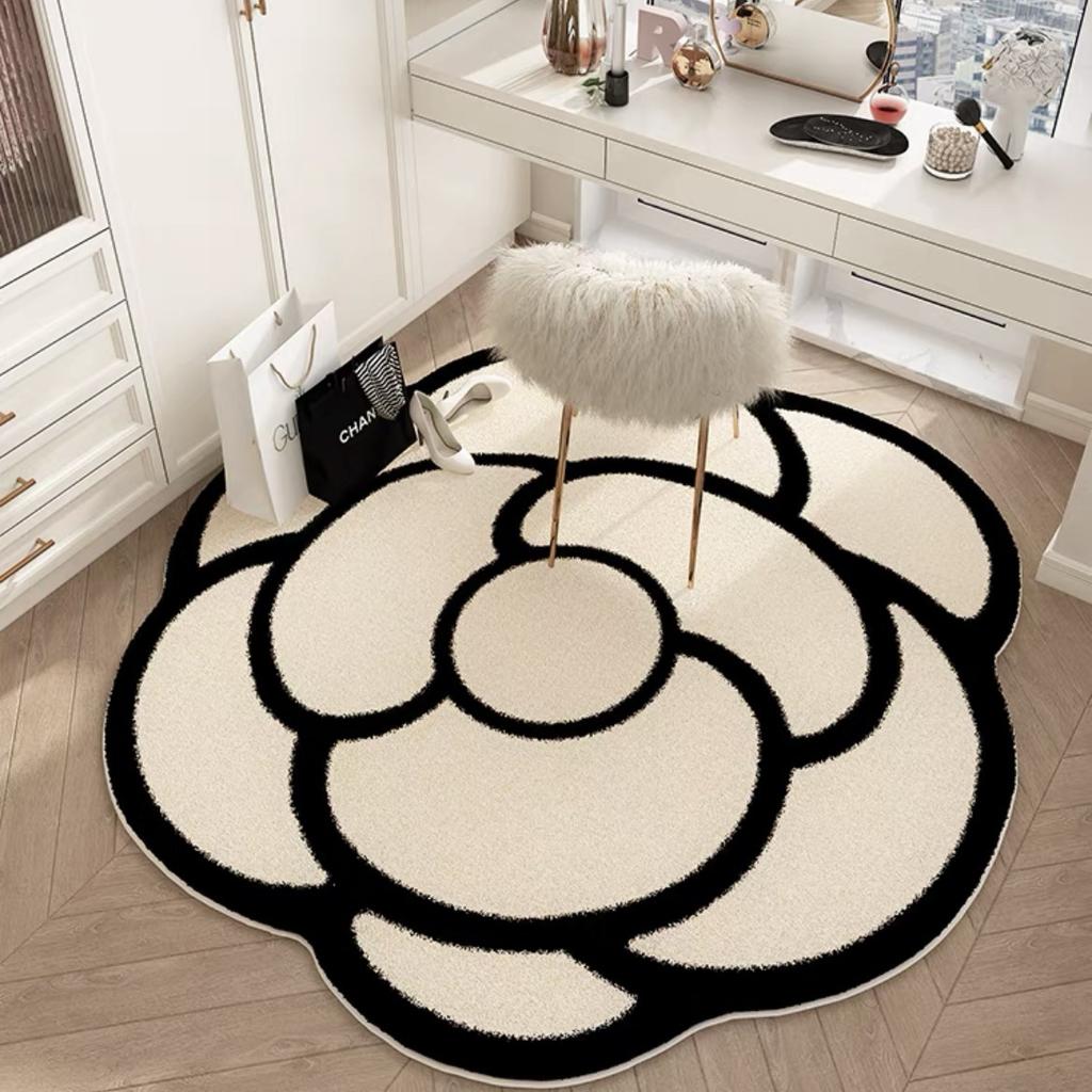 Advanced Floor Mat Round Shape Floor Mats Makeup Room Floor Mats Kitchen Hallway Runner Rug Bedroom Living Room Soft Carpet Non-slip Area Rug