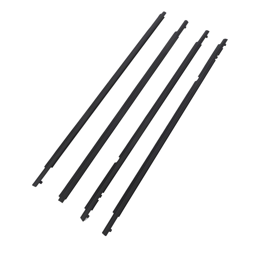 4Pcs Car Window Molding Trim Seal Belt Weather Strips 73750‑02150 for Corolla 2009 to 2012