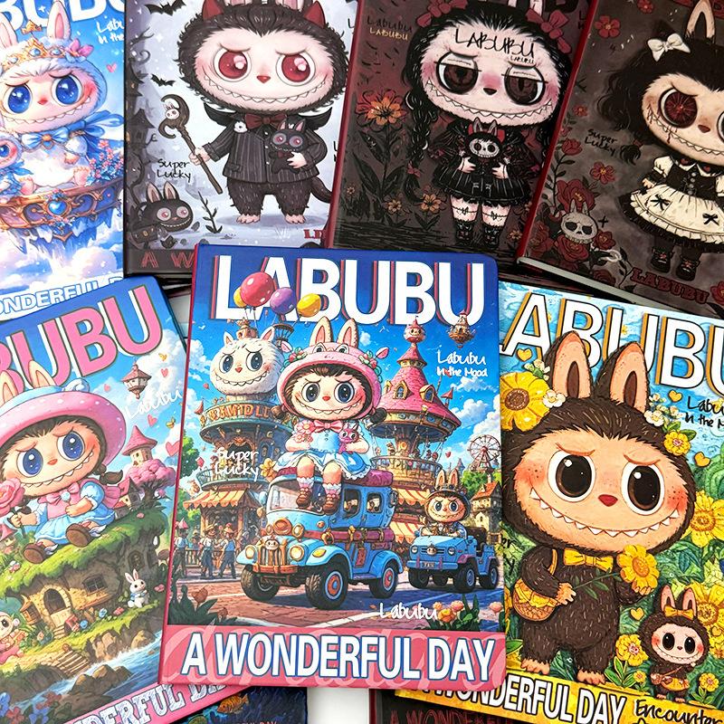 Labub A5 Notebook High-value Cartoon Horizontal Line Book Cartoon Hand Account Book Student Super Thick Notepad