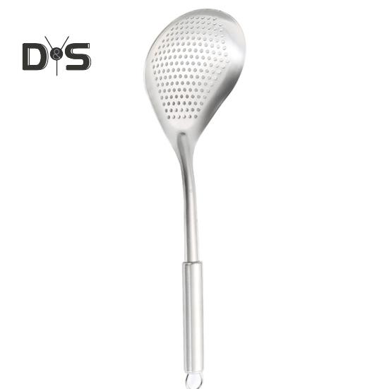 Widely Used Spoon Skimmer Rustproof Durable Kitchen Spoon Skimmer Strainer Ladle Cooking Tool