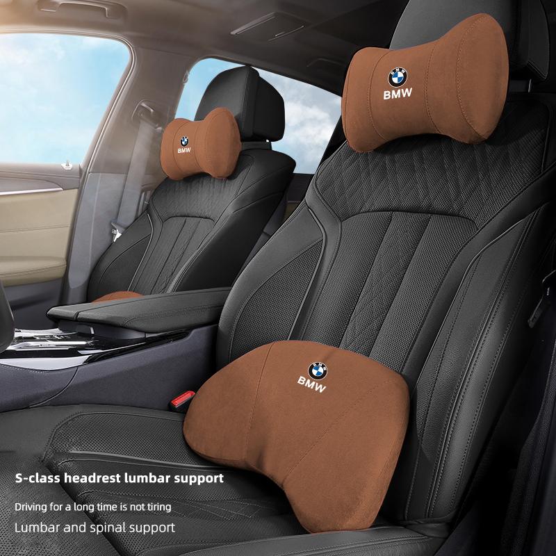 NTSM5 Motorcycle Sticker/Car Neck Protection Pillow Headrest Memory Cotton Lumbar Support For BMW M E46 E90 E60 F30 F10 E39 E36 F20 X5
