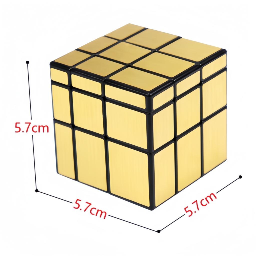 Зеркальный кубик 2x2 3x3 Золотой и Серебряный Кубик для снятия стресса Специальной формы Кубик скорости Головоломка Игрушка Детская головоломка Подарочная игрушка