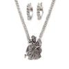 Shining Diva Fashion Последний стильный традиционный набор украшений из окисленного серебра для женщин