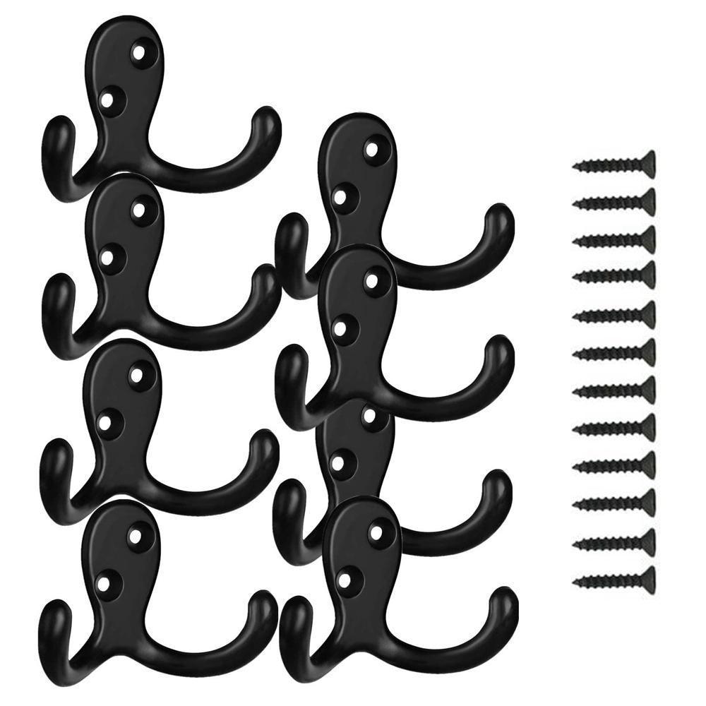 Bags Heavy Item Wall Hook With Screws Wall Mounted Home Hardware Cloth Hanger Coat Hook Robe Hook