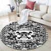 Luffy pattern round rug,Carpet Rug for Living Room Bedroom Playroom ,Non-slip Floor Mat,Holiday Gifts and Birthday Gifts.