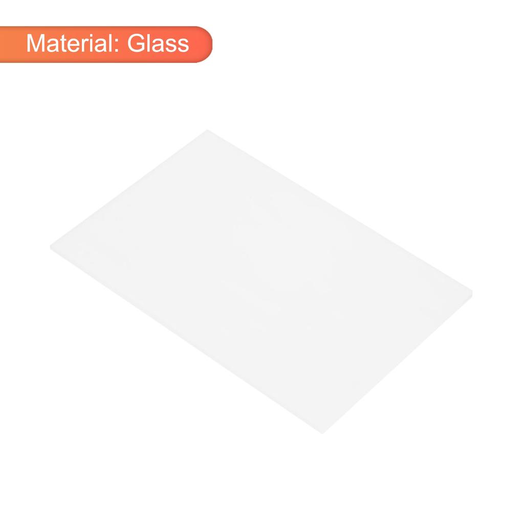 Uxcell 2 Stained Glass Sheets Mosaic Tiles 7.9" X 5.9" White Stained Glass Sheets for Craft DIY Art Projects