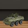 Friction Powered Pull Back Car Push and Go Truck Pretend Play Kids Armored Vehicle for 2 3 4 5 6