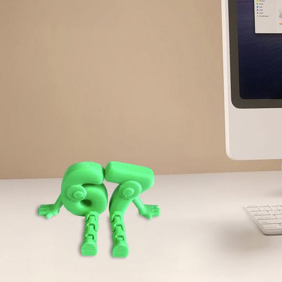 3D Printed 67 Number Figurine Articulated Flexible 67 Character Figure with Movable Joints