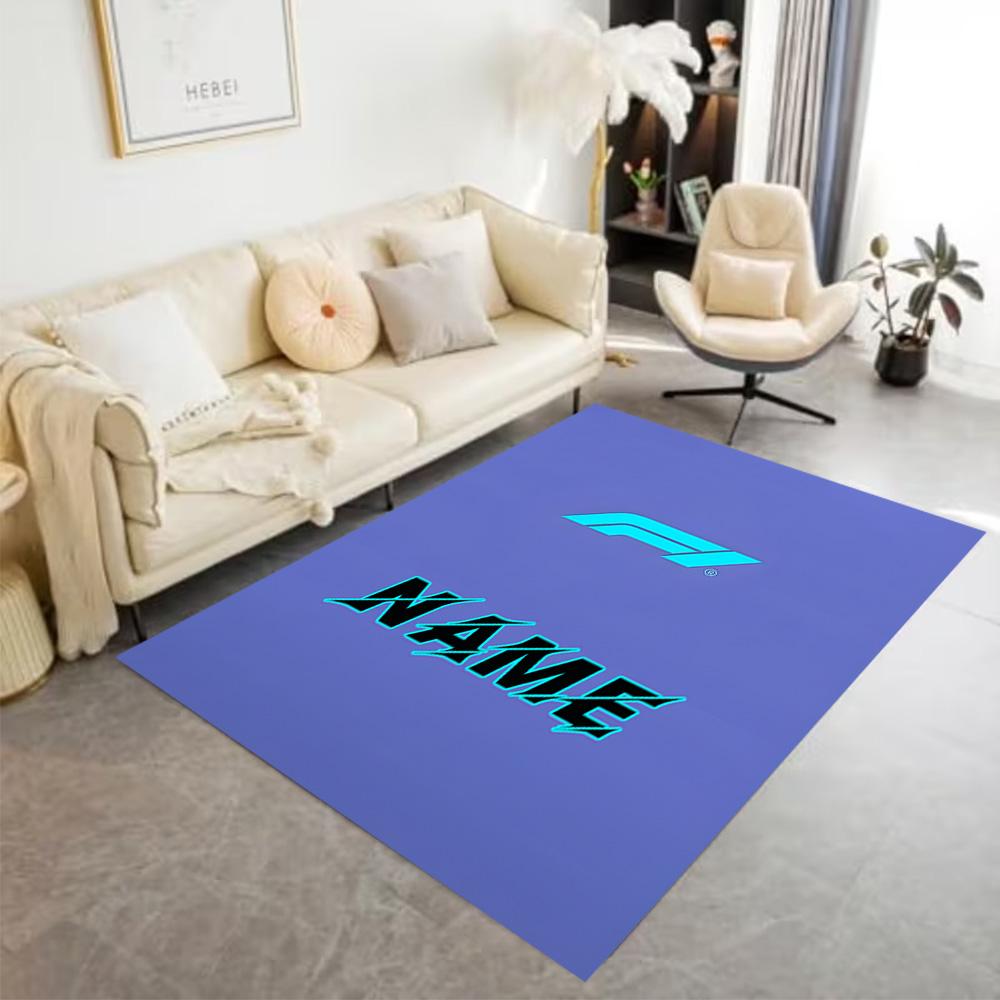 F1 Dreams Customize Text Carpet Design for Foyer Outdoor Decorate room Hallway Anti-slip Rug Anime Office Decor Spiritual Gift