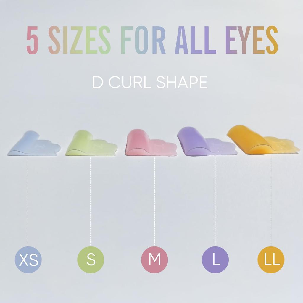 Libeauty Многоразовые силиконовые подушечки для ламинирования ресниц 10 Супермягкие подушечки для ламинирования ресниц Инструмент для завивки ресниц Подушечки в форме короны, Подушечки/5 размеров, Щитки,