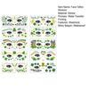10 Pcs St. Patricks Day Face Tattoo Stickers Shamrock Pattern Shiny Sequin Waterproof Green Hat Temporary Tattoo Clover Costume Party Decor Supplies
