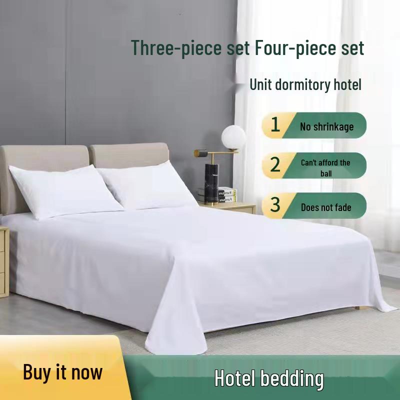 Encrypted White Hotel-Grade Cotton Duvet Cover Set