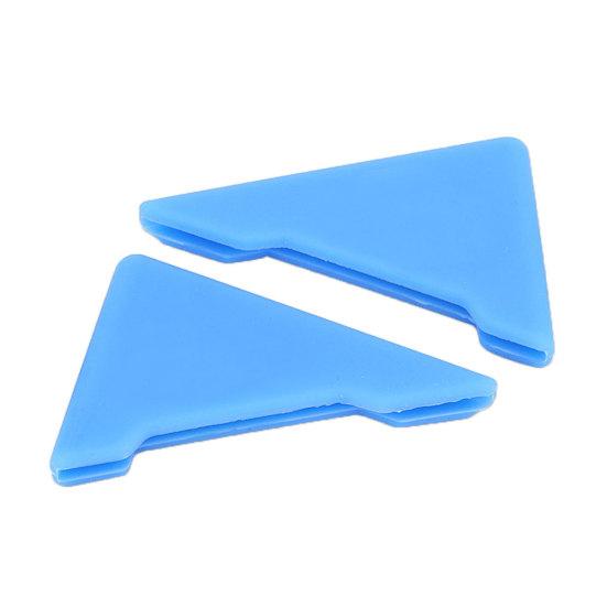2Pcs Triangle Car Door Corner Soft Silicone Guard Trim Anti-Scratch Protector