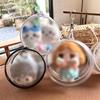 12*12cm Display Portable High Transparency Cute Doll Storage Bag Fashion Accessories Circular Design Pendant 9 Colors