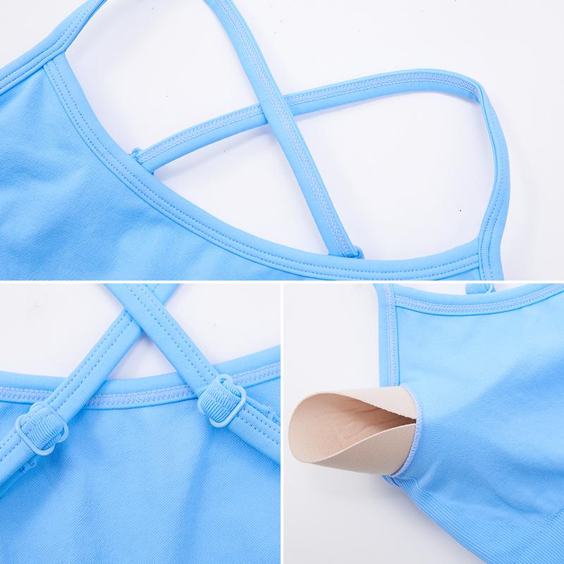 Новый бесшовный комплект для йоги с высокой талией, персиковый, для подтяжки бедер, с перекрестной спиной, спортивный фитнес-костюм