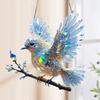 Colorful Acrylic Bird Window Hanging Pendant Home Decoration