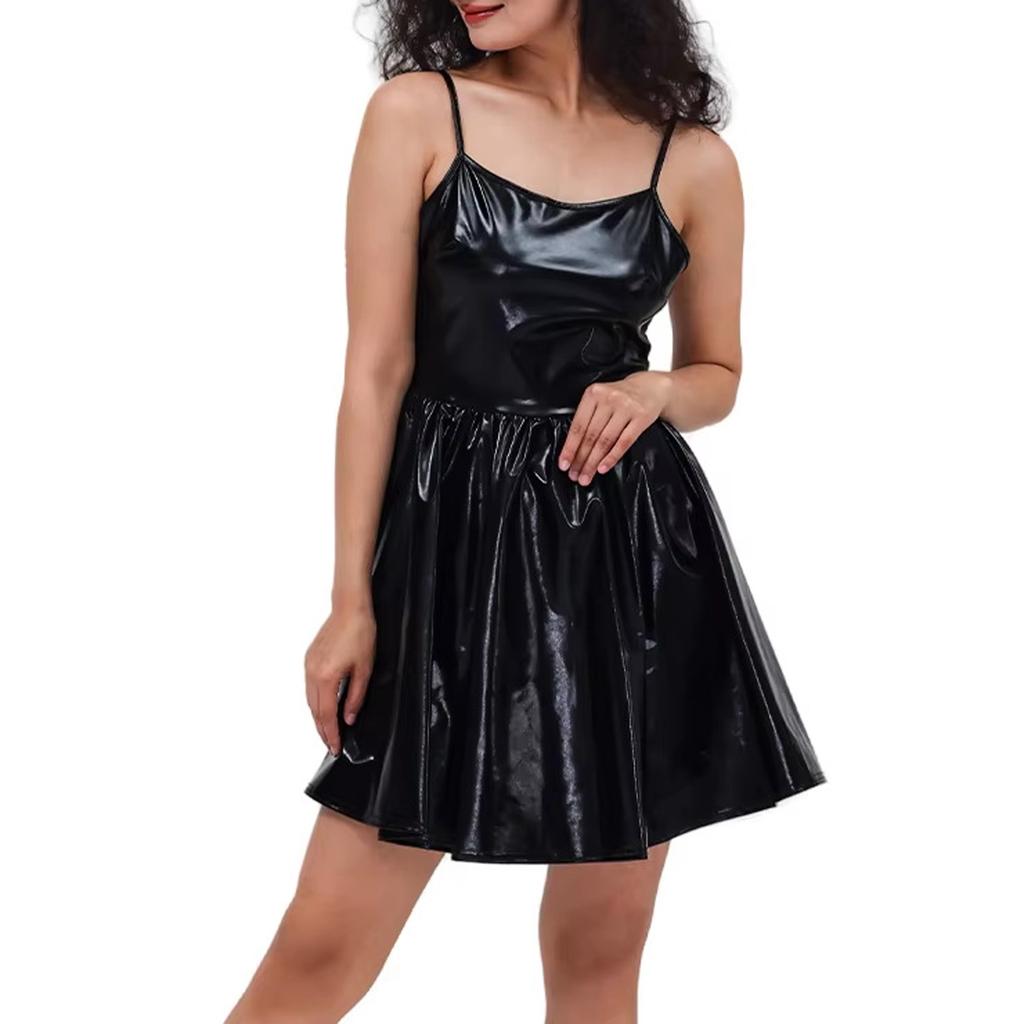  Costume Women's Shiny Party Dress For Carnival, Fancy Dress & Rave, Space Girl Outfit As Clubwear For Disco & Night Club