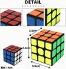 Удивительная Гармония Магический куб 3x3 Мировой стандарт Цветовая схема Очень легко поворачивать Без логотипа 3D Головоломка Магический куб Соревнование Образовательный Хобби Мировой стандарт