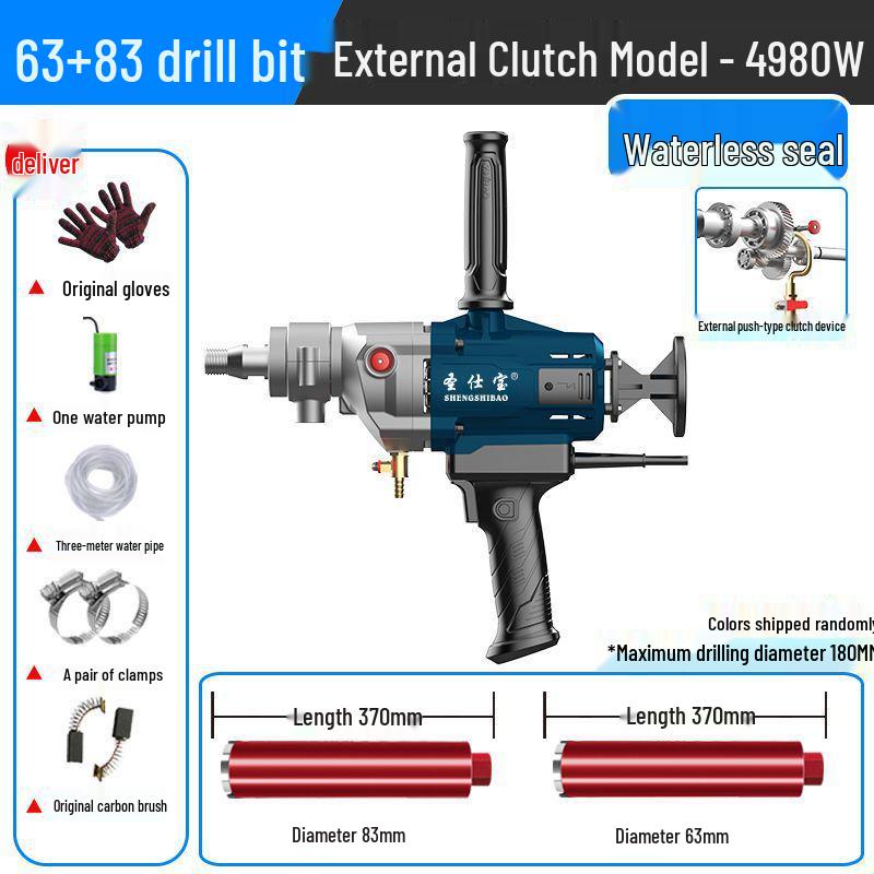 Metabo High-Power Handheld Electric Diamond Core Drill for Concrete