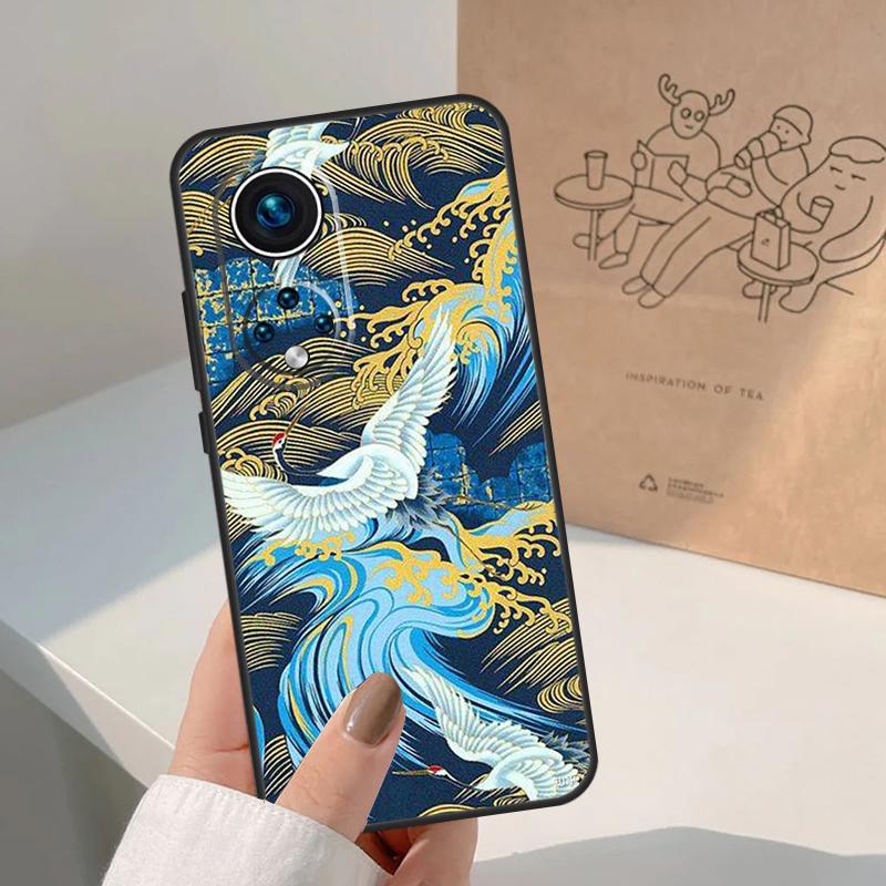 Японские журавли Искусство Для Honor Magic 8 Pro 7 6 5 Lite Чехол Для Honor Win RT 200 400 50 70 90 X8b X9a X9b X9c X9d