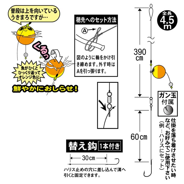 Устройство Gamakatsu Ukimaro Surprise Gomoku (для удочки Nobe) 42640 7-1