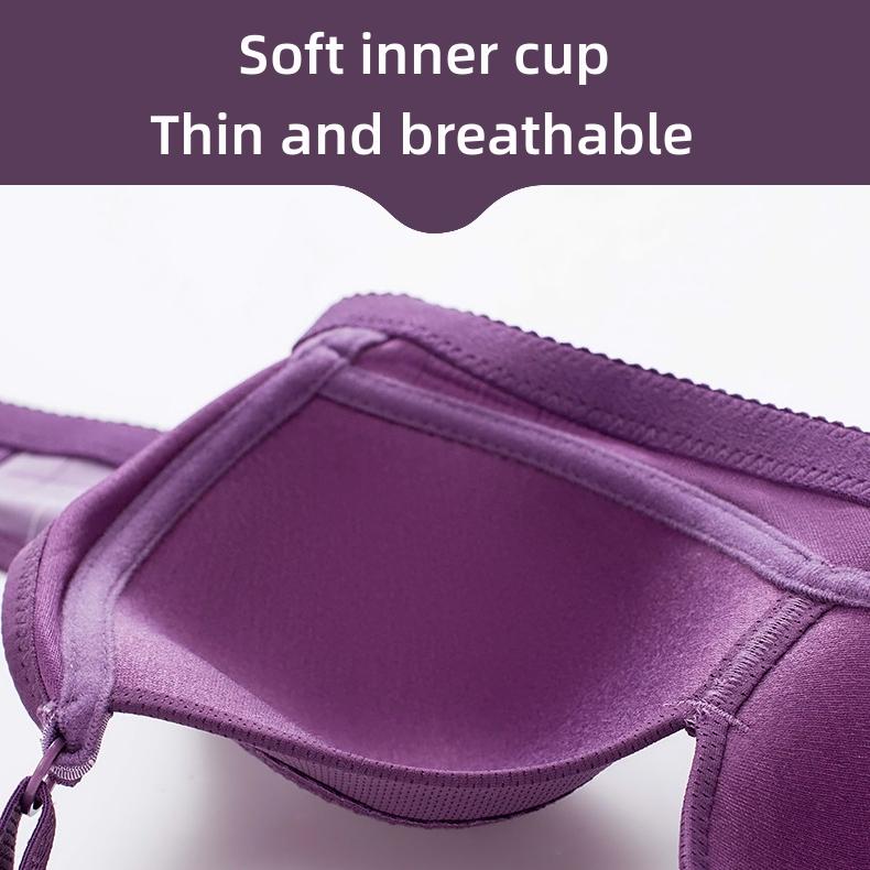 Женский бюстгальтер без стального кольца, тонкая чашка, трехбортное нижнее белье, чашка A/B