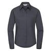 Russell Collection Ladies/Womens Long Sleeve Poly-Cotton Easy Care Fitted Poplin Shirt