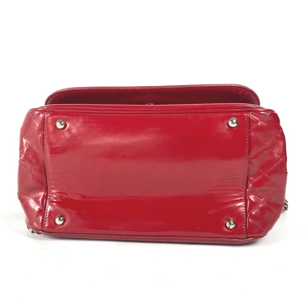 CHANEL CC Mark Lipstick Double Chain Crossbody Flap Bag Shoulder Bag Red/pink