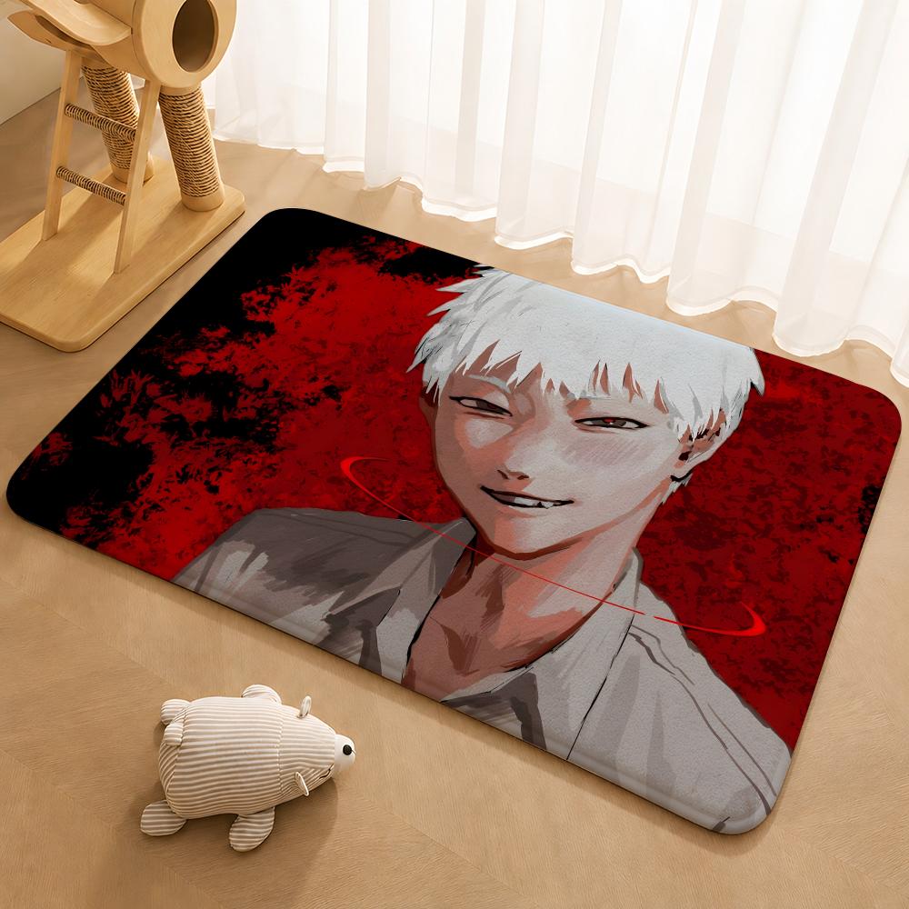 The Summer Hikaru Died anime Floor Mat Floor Mat Soft Flannel Non-Slip Door Rug for Living Room