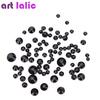 Black Glass Crystal Rhinestones Stones Strass Foil Back For Nail Art Diamonds Glitter Charms Tips