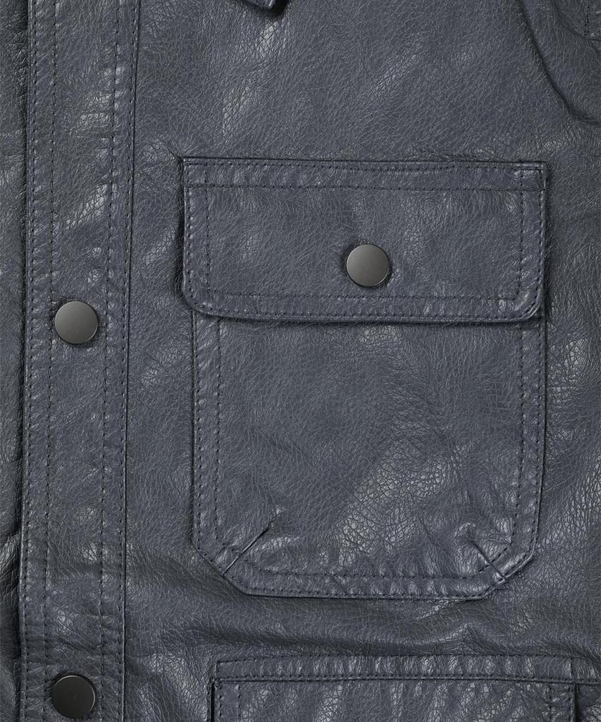 Кожаная куртка Panicale Button Piu [Угольный]