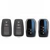Zinc Alloy Key Fob Cover for Toyota Venza/C-HR/Levin GT/Avalon/Land Cruiser Prado/Wildlander, KeyCase Shell with Keychain