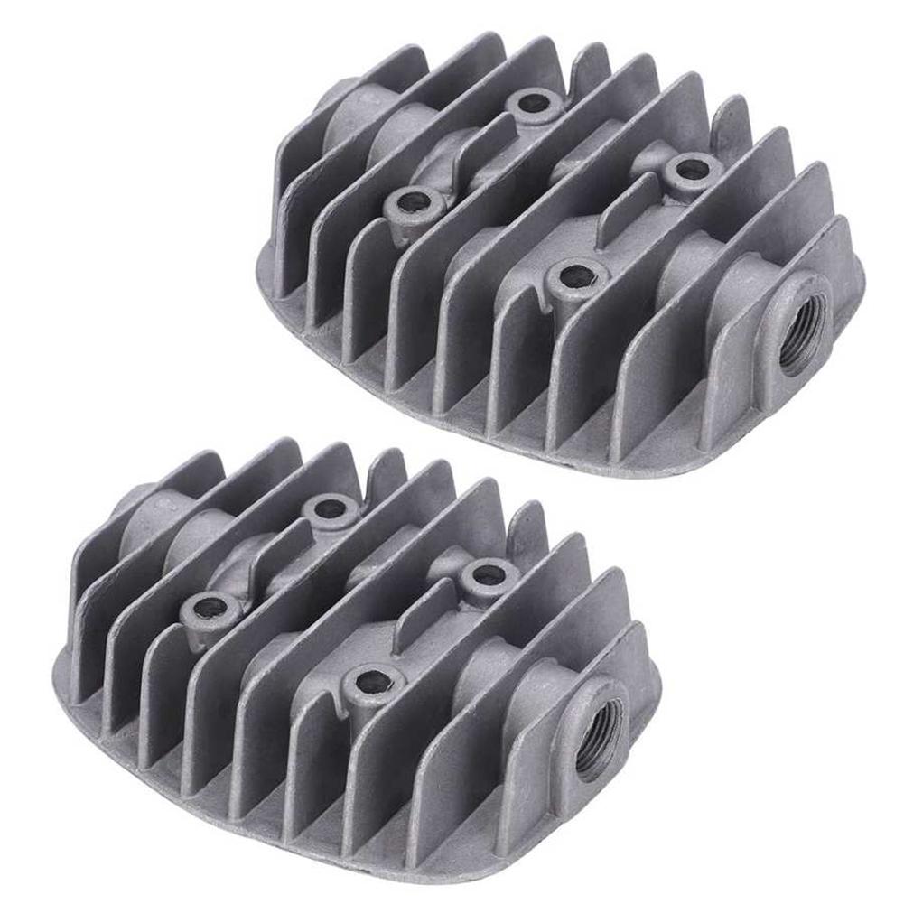 G1/2In G3/8In Female Threaded Metal Cylinder Head Fit For Air Compressor