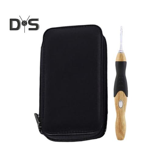 1 Set Light-up Crochet Hook Kit with Storage Case USB Rechargeable 2.5 MM To 6.5MM 9 Sizes DIY LED Lighted Crochet Hook Crocheting Knitting