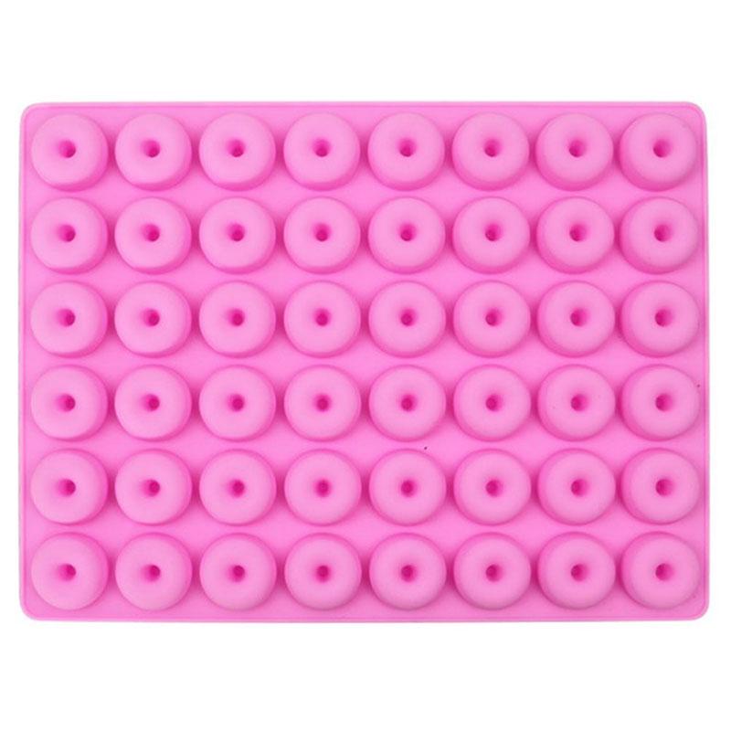 Силиконовая форма для шоколадных пончиков на 48 ячеек, инструмент для выпечки